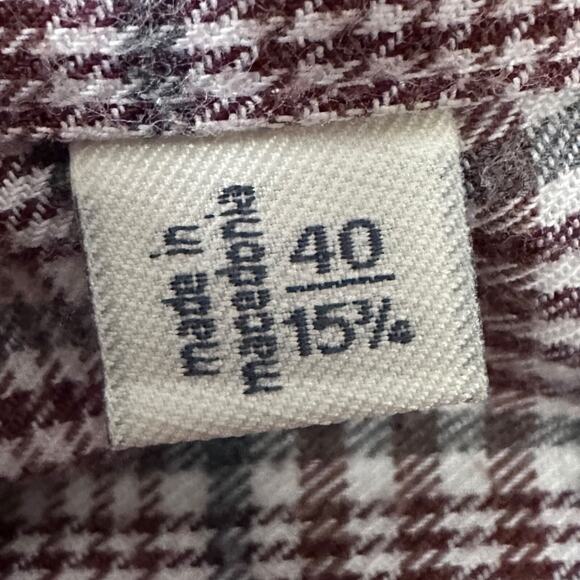 Suitsupply Dress Shirt Mens 15 3/4 Reddish Brown Check Egyptian Cotton Tessitura - Picture 8 of 11